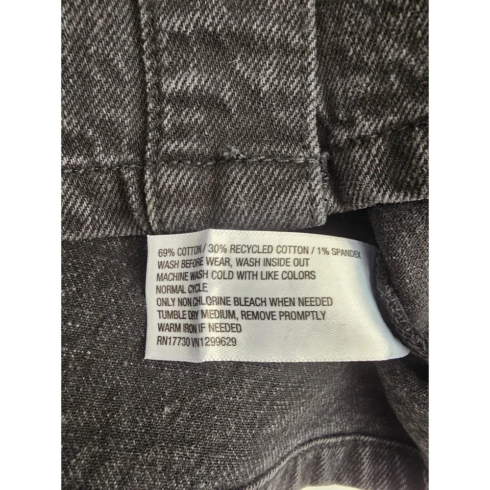 Art Class Girls Black Denim Studded Pearl Trucker‎ Jacket Size M 8 F00383226